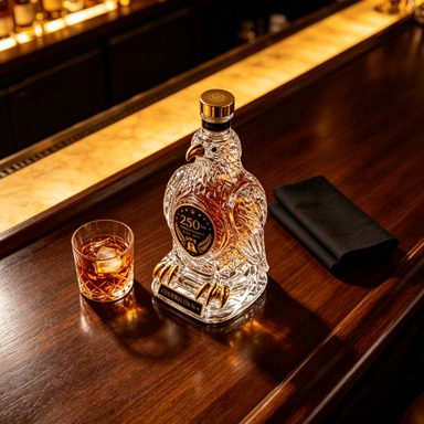 Vintage Collectible Liquor Bottles - قارورة كريستال تذكارية عتيقة على شكل
