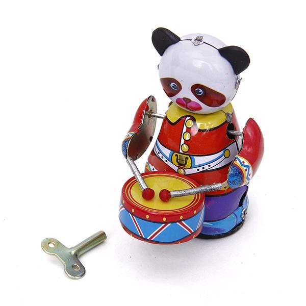 Vintage Collectibles Toys - لعبة باندا طبالية تعمل باللف على