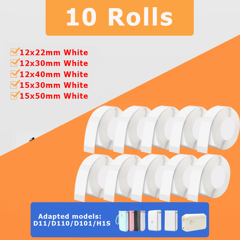 10 لفات من ورق الملصقات الرسمي - مراجعة Typewriter Ribbon Roll وسعره