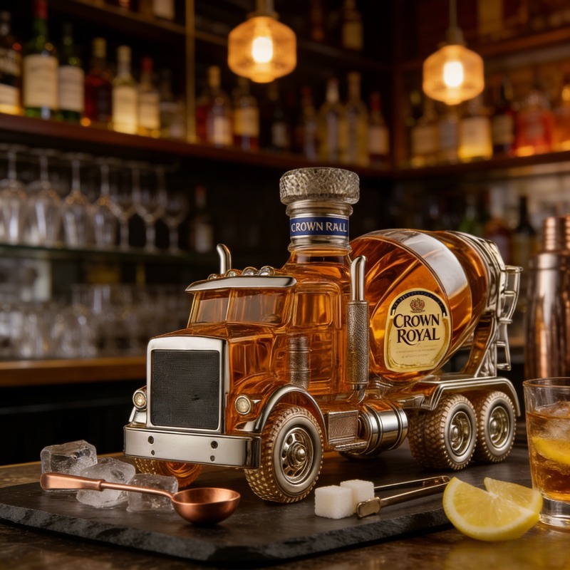 قارورة ويسكي زجاجية بتصميم شاح - مراجعة Vintage Collectible Liquor Bottles وسعره