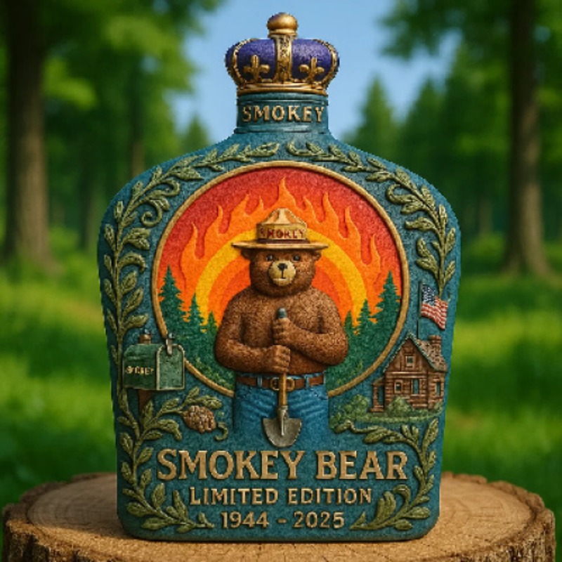 قارورة ويسكي سموكي بير للوقاية - مراجعة Vintage Collectible Liquor Bottles وسعره