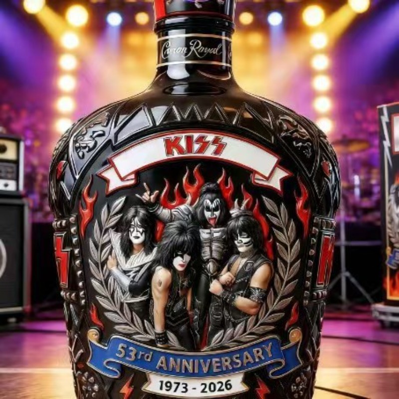 قارورة ويسكي بتصميم فرقة KISS  - مراجعة Vintage Collectible Liquor Bottles وسعره