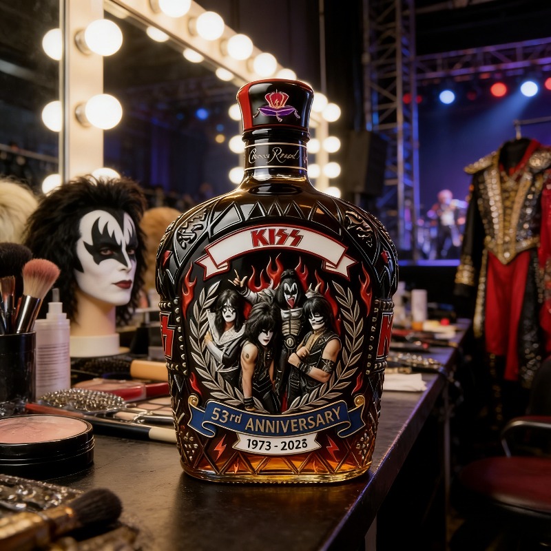 قارورة ويسكي بتصميم فرقة KISS  - مراجعة Vintage Collectible Liquor Bottles وسعره